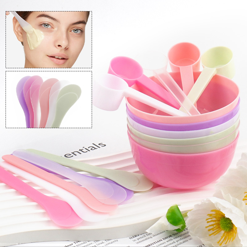 Skincare Indonesia - مجموعة أدوات خلط قناع الوجه البلاستيكية
