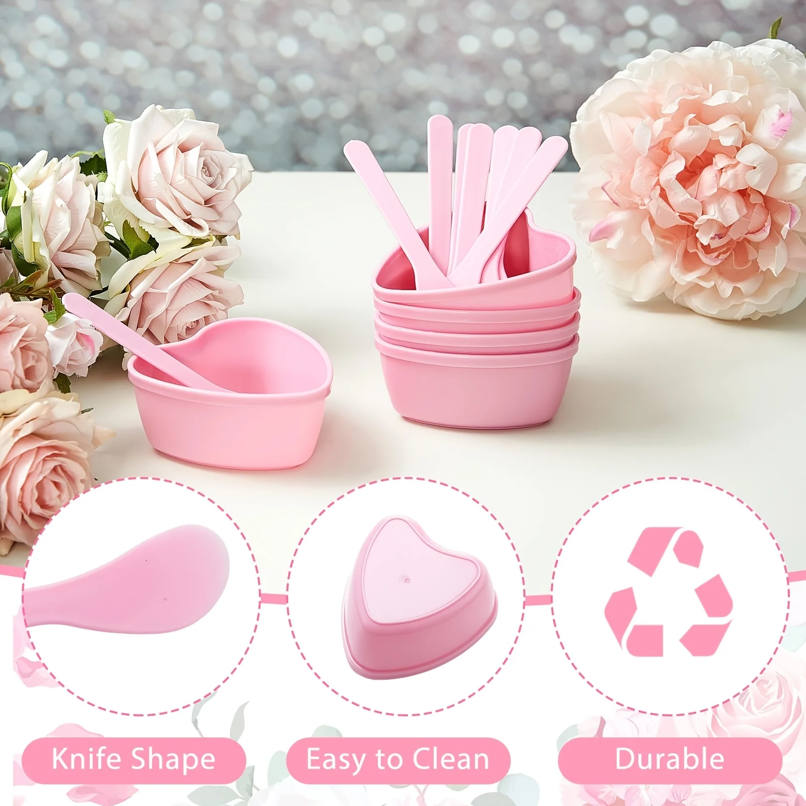 وعاء خلط قناع الوجه على شكل قل - مراجعة Skincare Indonesia وسعره
